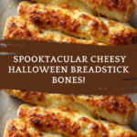 Cheesy Halloween Breadstick Bones