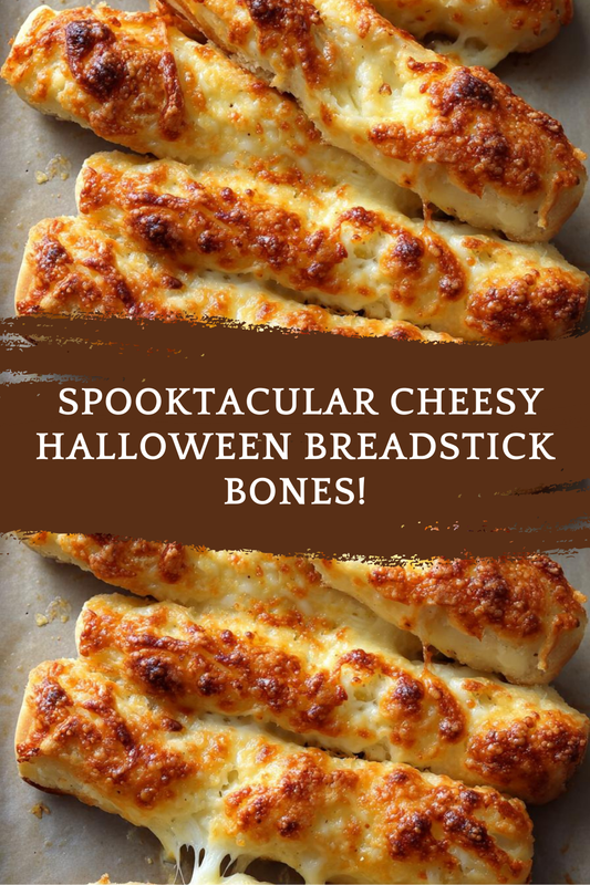 Cheesy Halloween Breadstick Bones