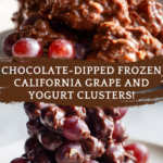 Chocolate-dipped Frozen California Grape and Yogurt Clusters