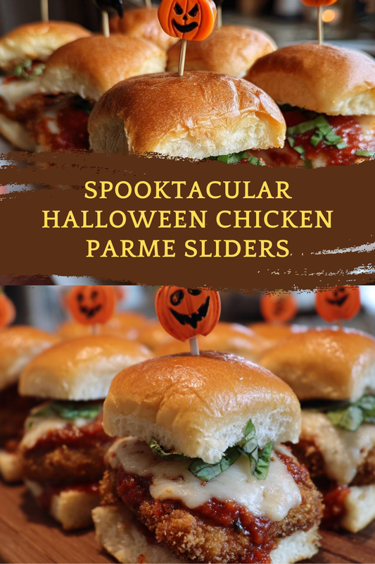 Halloween Chicken Parme Sliders