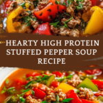 High Protein Stuffed Pepper Soup