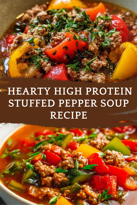 High Protein Stuffed Pepper Soup