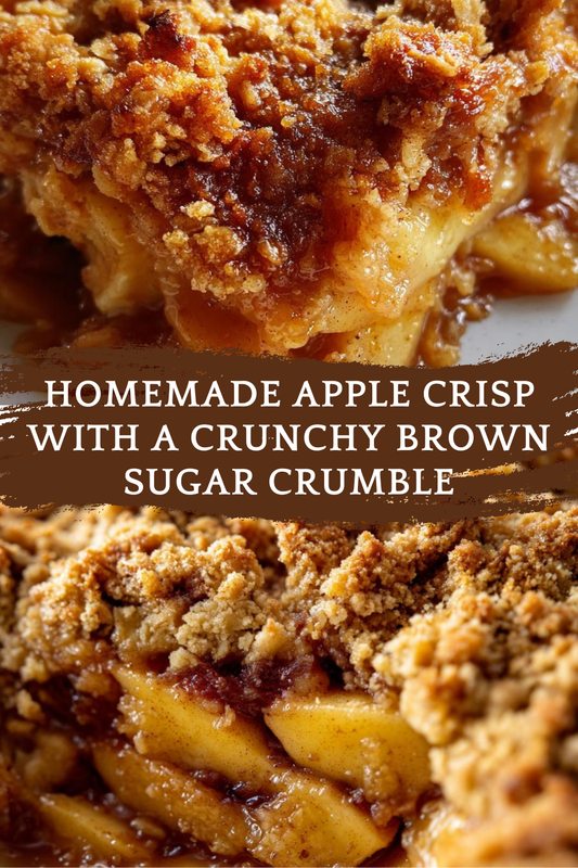 Homemade Apple Crisp With Brown Sugar Crumble