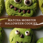 Matcha Monster Halloween Cookies