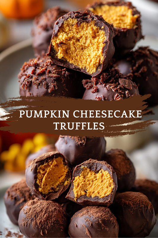 Pumpkin Cheesecake Truffles