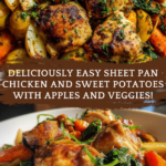 Sheet Pan Chicken and Sweet Potatoes with Apples and Veggies