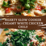 Slow Cooker Creamy White Chicken Chili