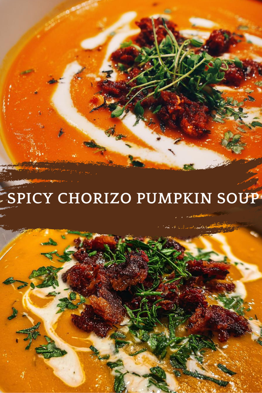 spicy chorizo pumpkin soup