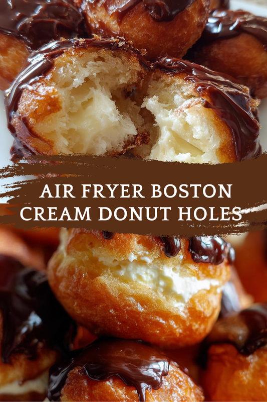 Air Fryer Boston Cream Donut Holes