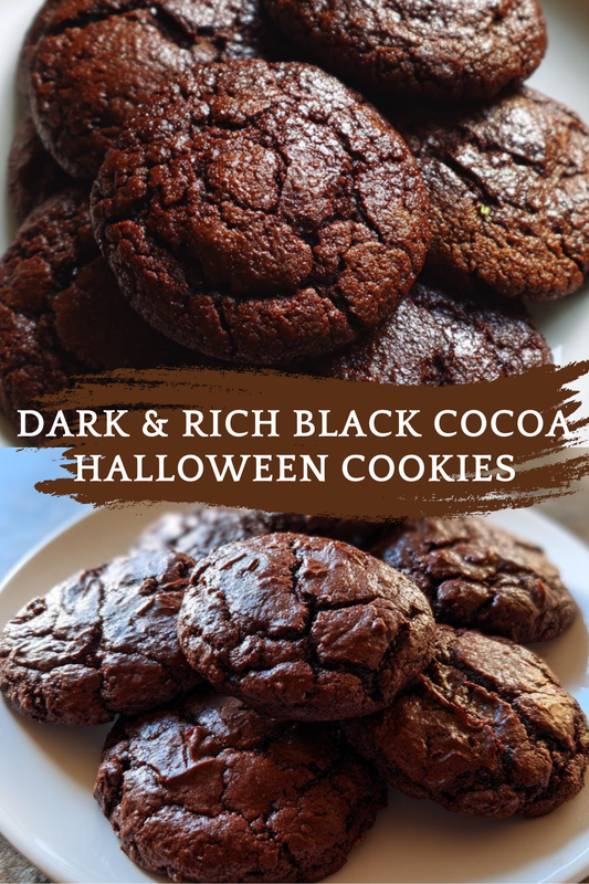Black Cocoa Halloween Cookies – Dark, Rich & Spooky Treats