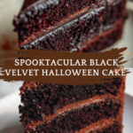 Black Velvet Halloween Cake