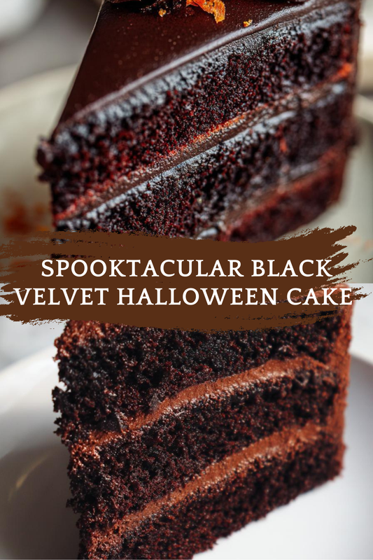 Black Velvet Halloween Cake