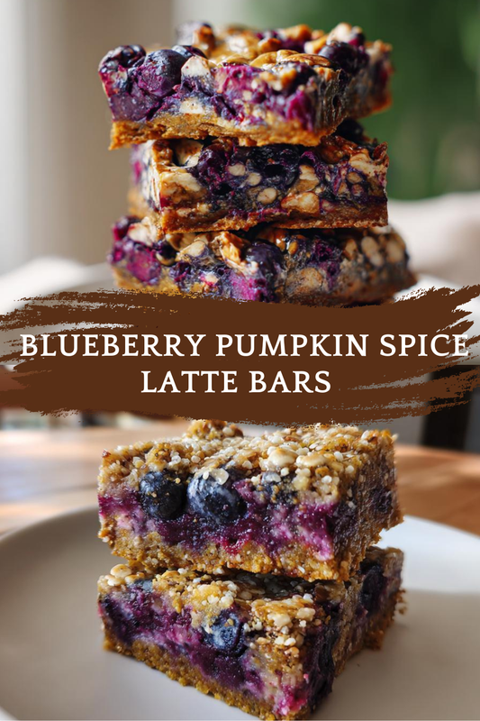 Blueberry Pumpkin Spice Latte Bars