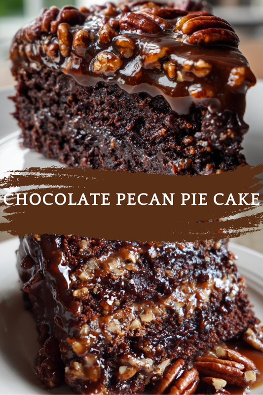 Chocolate Pecan Pie Cake