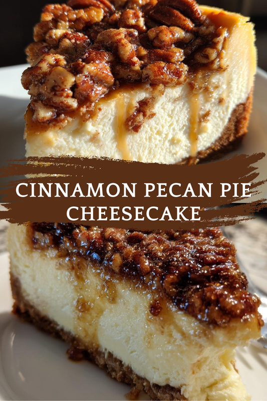 Cinnamon Pecan Pie Cheesecake