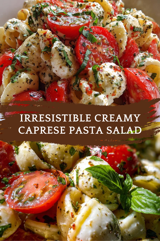 Creamy Caprese Pasta Salad