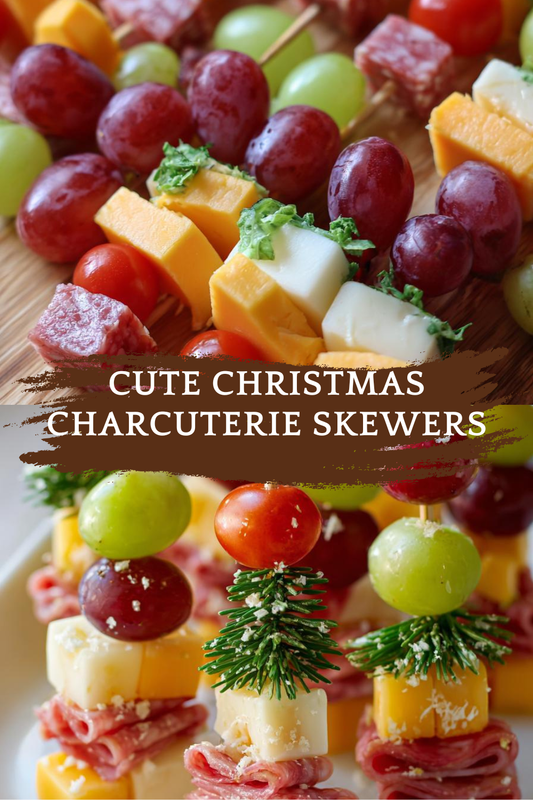 Cute Christmas Charcuterie Skewers