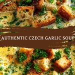 Czech garlic soup
