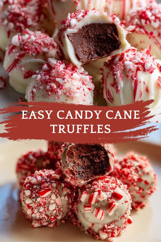Easy Candy Cane Truffles