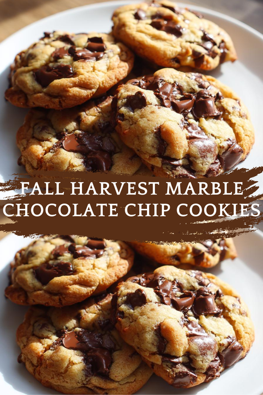 Fall Harvest Marble Chocolate Chip Cookies