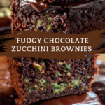 Fudgy Chocolate Zucchini Brownies