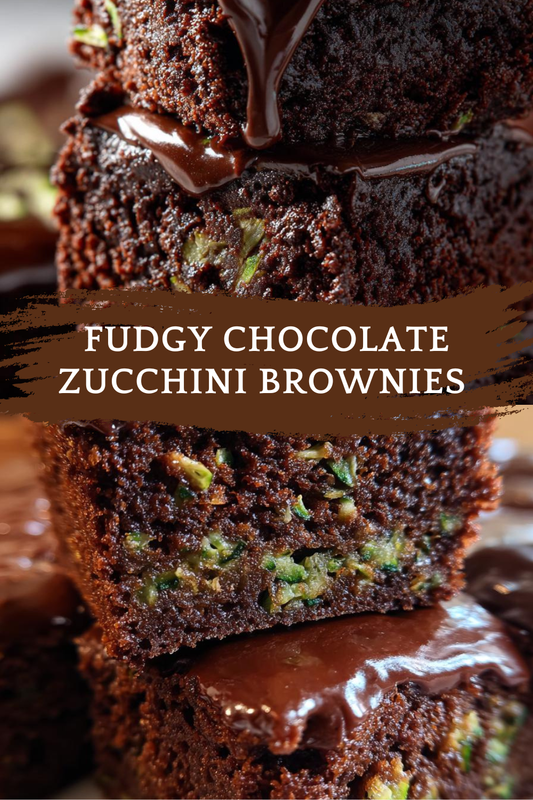 Fudgy Chocolate Zucchini Brownies