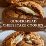 Gingerbread Cheesecake Cookies