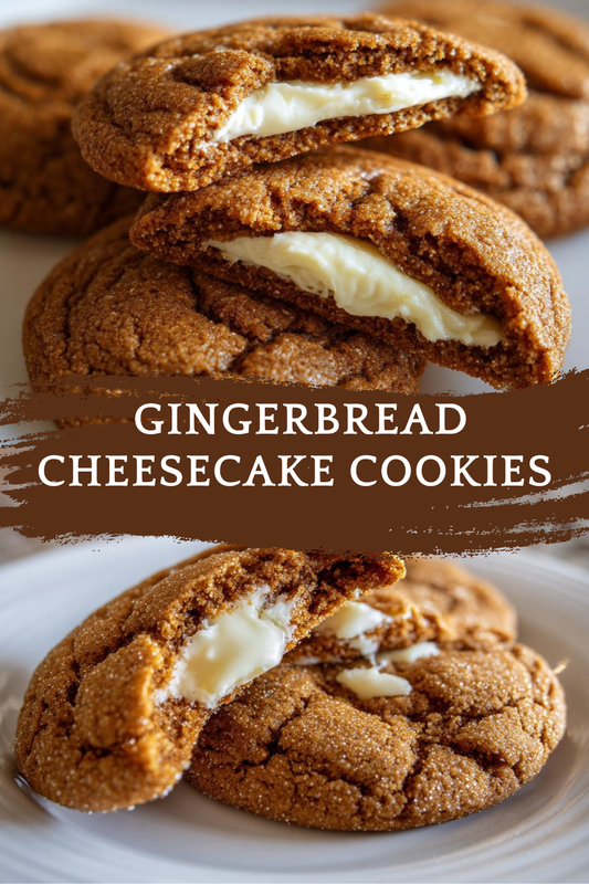 Gingerbread Cheesecake Cookies