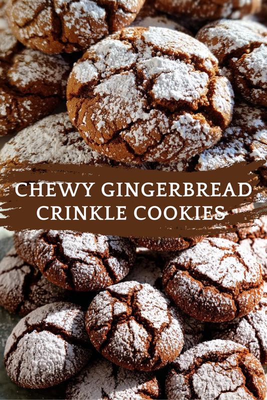 Gingerbread Crinkle Cookies