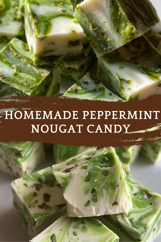 HOMEMADE PEPPERMINT NOUGAT CANDY