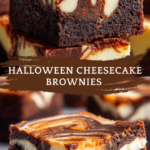 Halloween Cheesecake Brownies