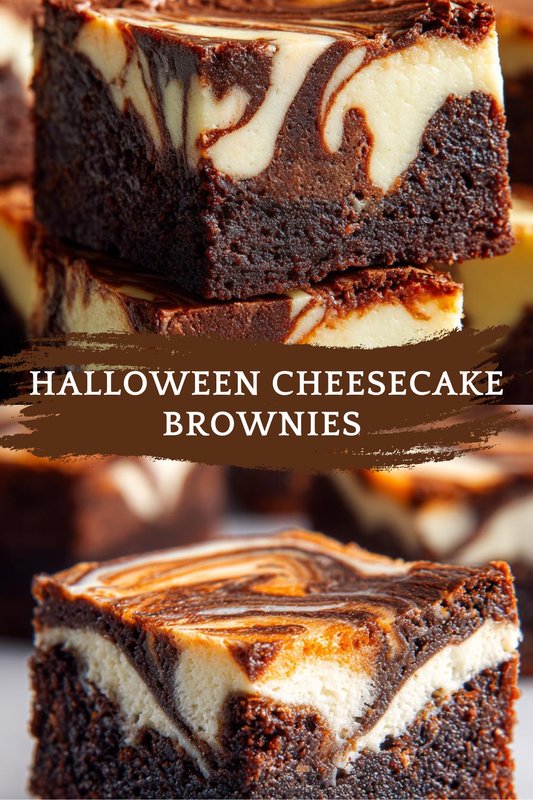 Halloween Cheesecake Brownies