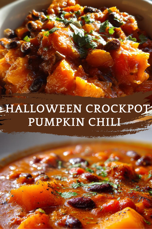 Halloween Crockpot Pumpkin Chili