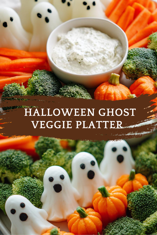 Halloween Ghost Veggie Platter Recipe