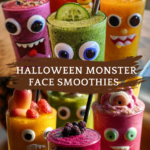 Halloween Monster Face Smoothies