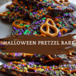 Halloween Pretzel Bark