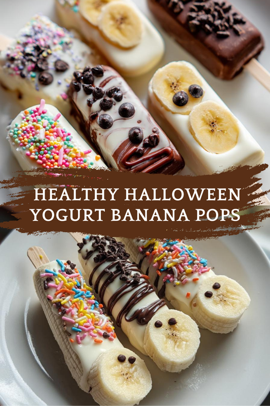 Healthy Halloween Yogurt Banana Pops