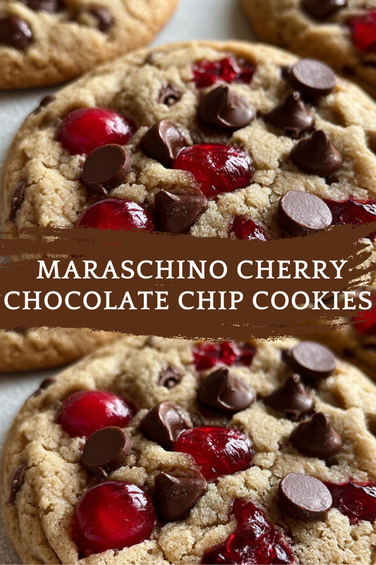 Maraschino Cherry Chocolate Chip Cookies