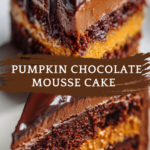 Pumpkin Chocolate Mousse Cake