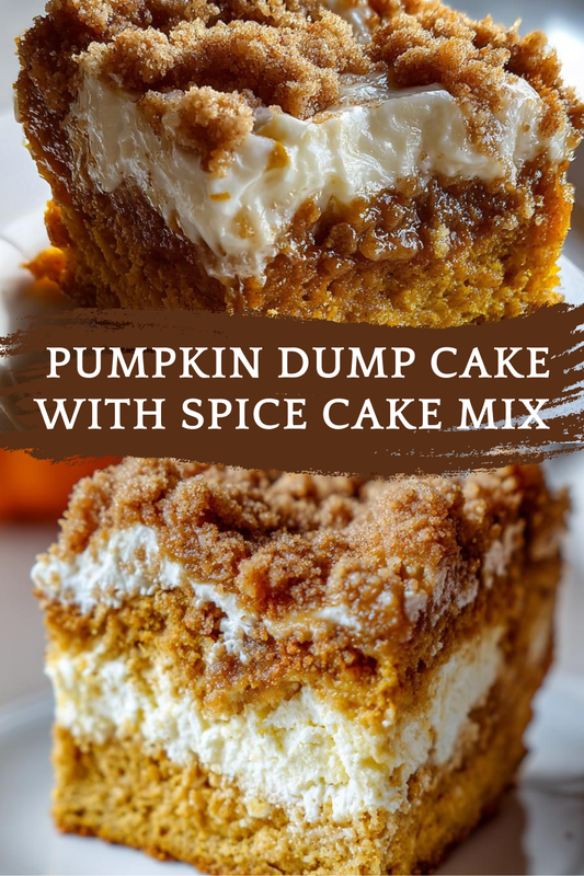 Pumpkin Dump Cake with Spice Cake Mix