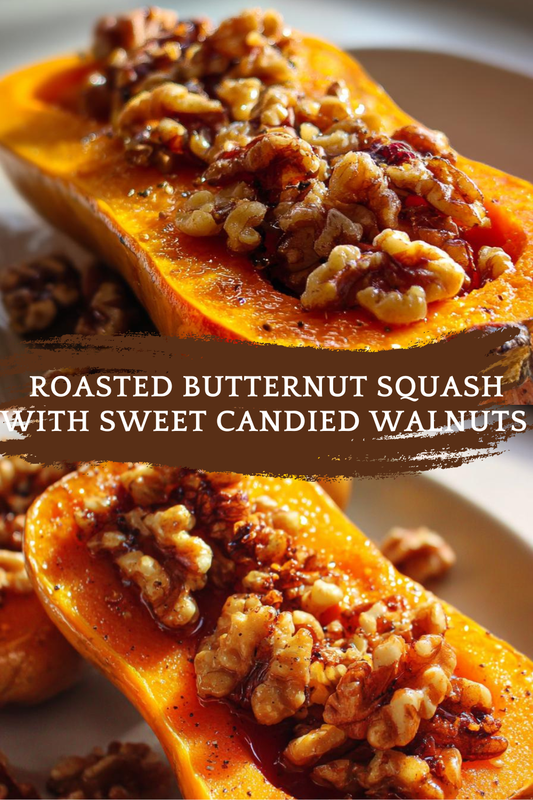 Roasted Butternut Squash with Candied Walnuts