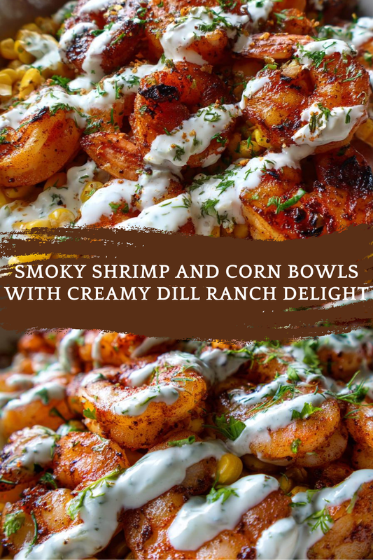 Smoky Shrimp and Corn Bowls with Dill & Buttermilk Ranch
