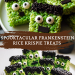 Spooktacular Frankenstein Rice Krispie Treats for an Easy, No-Fuss Halloween Treat
