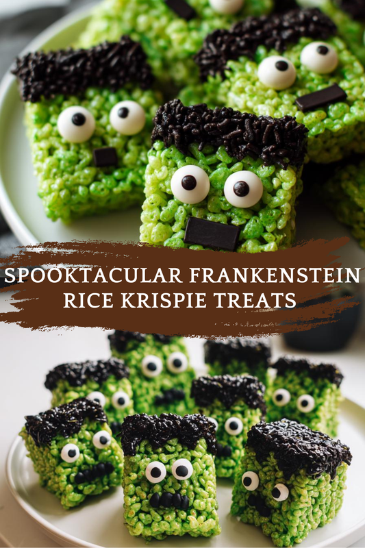Spooktacular Frankenstein Rice Krispie Treats for an Easy, No-Fuss Halloween Treat