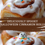 Spooky Halloween Cinnamon Rolls