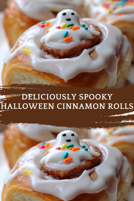 Spooky Halloween Cinnamon Rolls