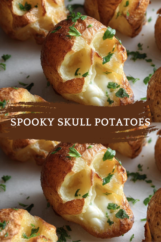 Spooky Halloween Skull Potatoes