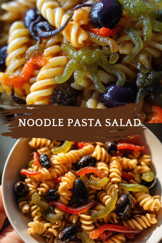 Spooky Noodle Pasta Salad