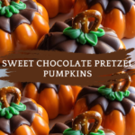 Sweet Chocolate Pretzel Pumpkins