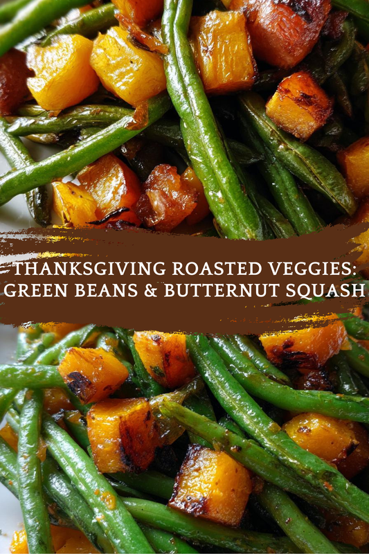 Thanksgiving Roasted Veggies (Green Beans and Butternut Squash)